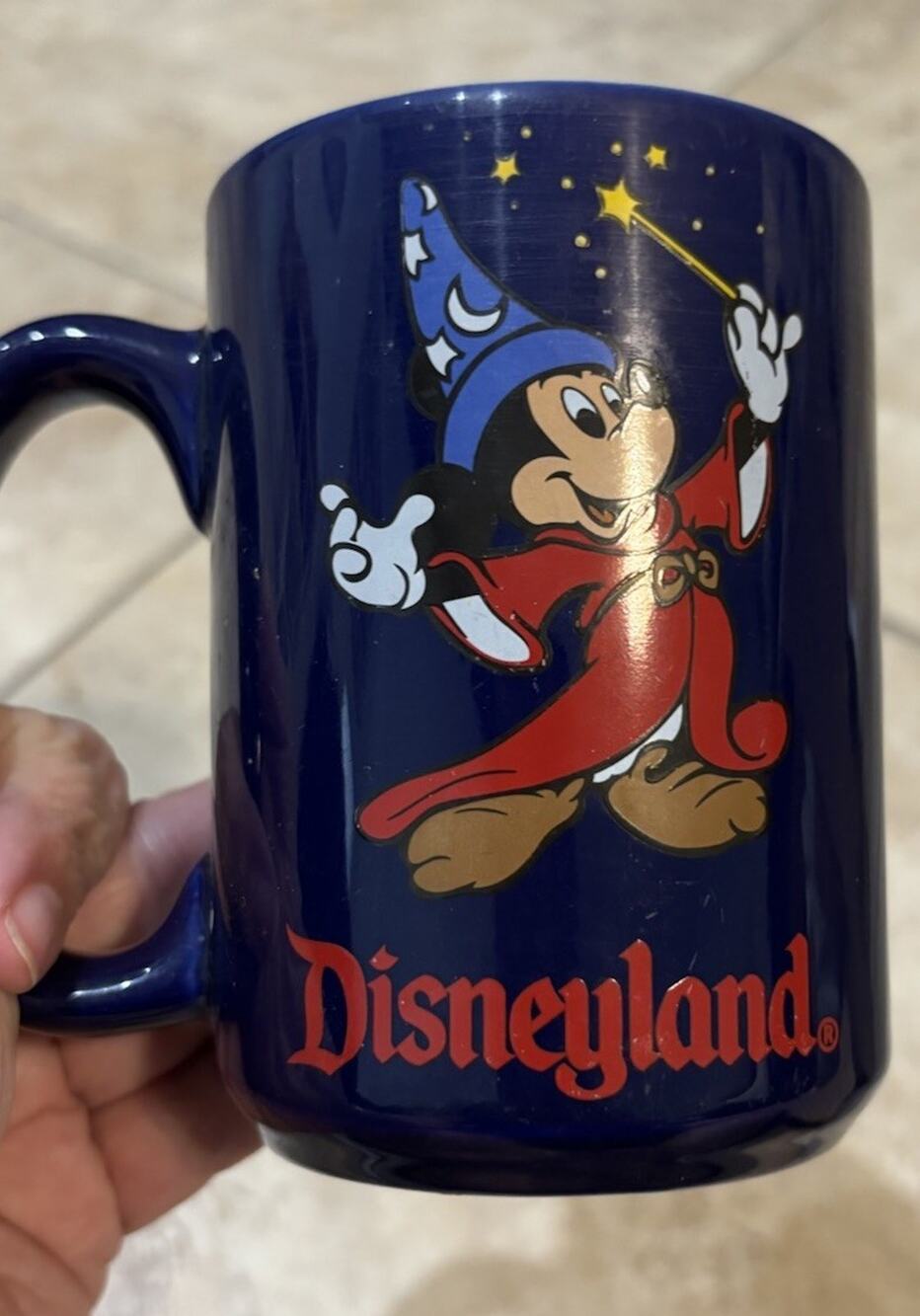 Walt Disney World Thailand Mickey Mouse Fantasia Sorcerer Coffee Mug Collectible